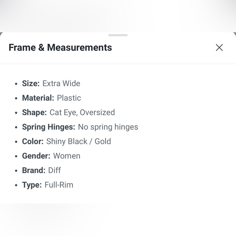 Diff Becky IV Cat Eye Eyewear Classic Black Glasses - Picture 7 of 8